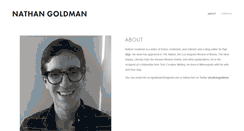 Desktop Screenshot of nathangoldman.com